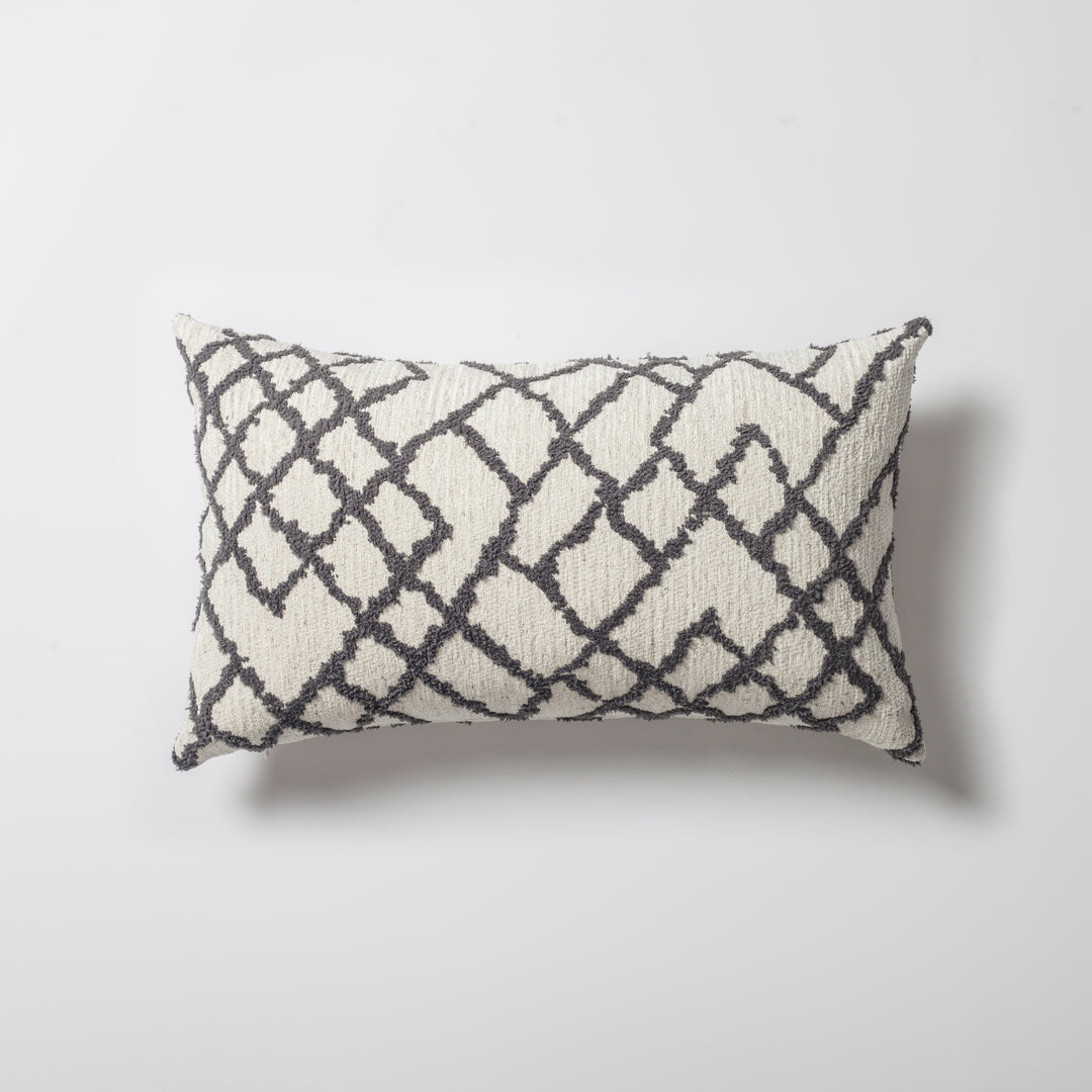 Bedouin Lumbar-Anthracite and White