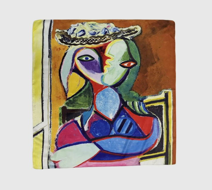 Picasso Styled Silk Scarf