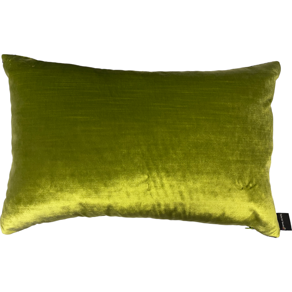 Silk Ikat Velvet Lumbar Pillow