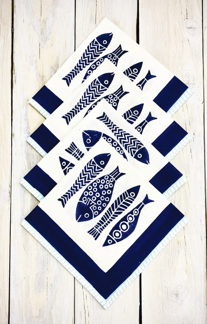 Cotton Hand Block Printed Napkins