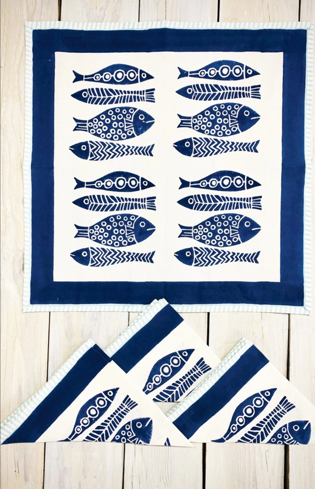 Cotton Hand Block Printed Napkins