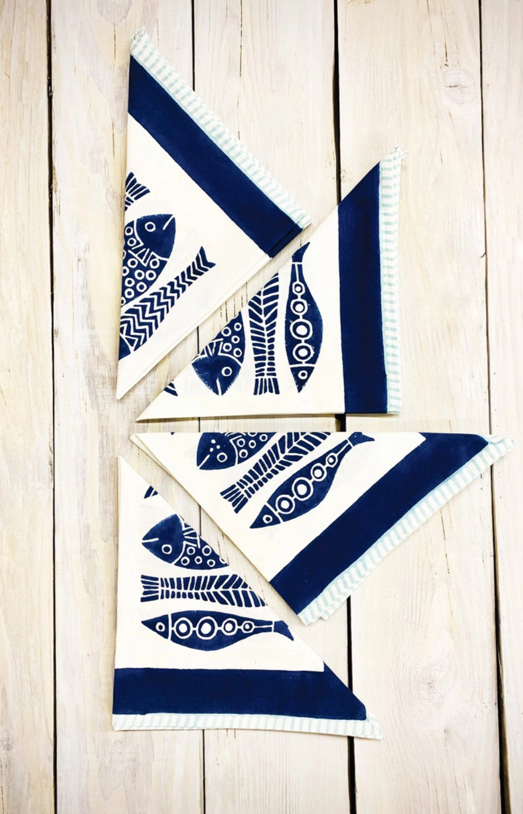 Cotton Hand Block Printed Napkins