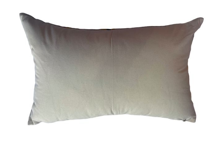 Tiger pattern silk velvet lumbar pillow