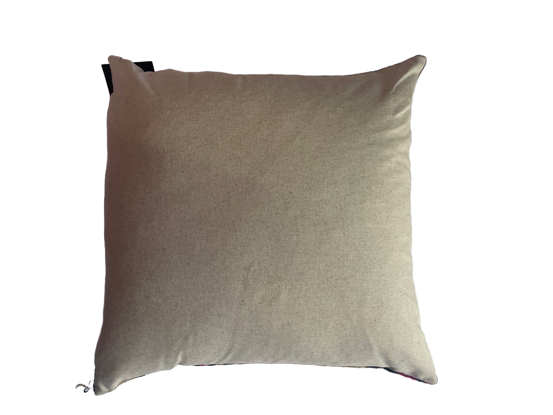 Graphic 100% silk velvet square throw pillow