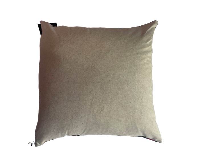 Graphic 100% silk velvet square throw pillow