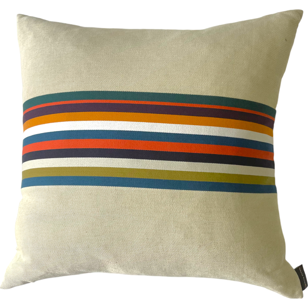 Striped Cotton Canvas Pillows