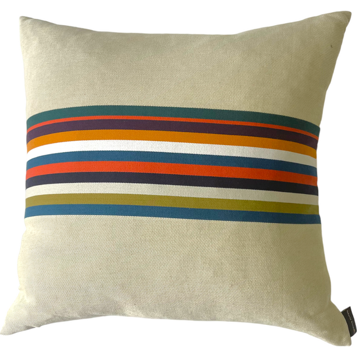 Striped Cotton Canvas Pillows