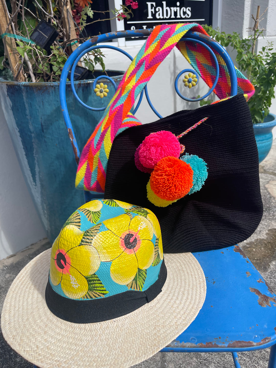 Hand painted Straw hat