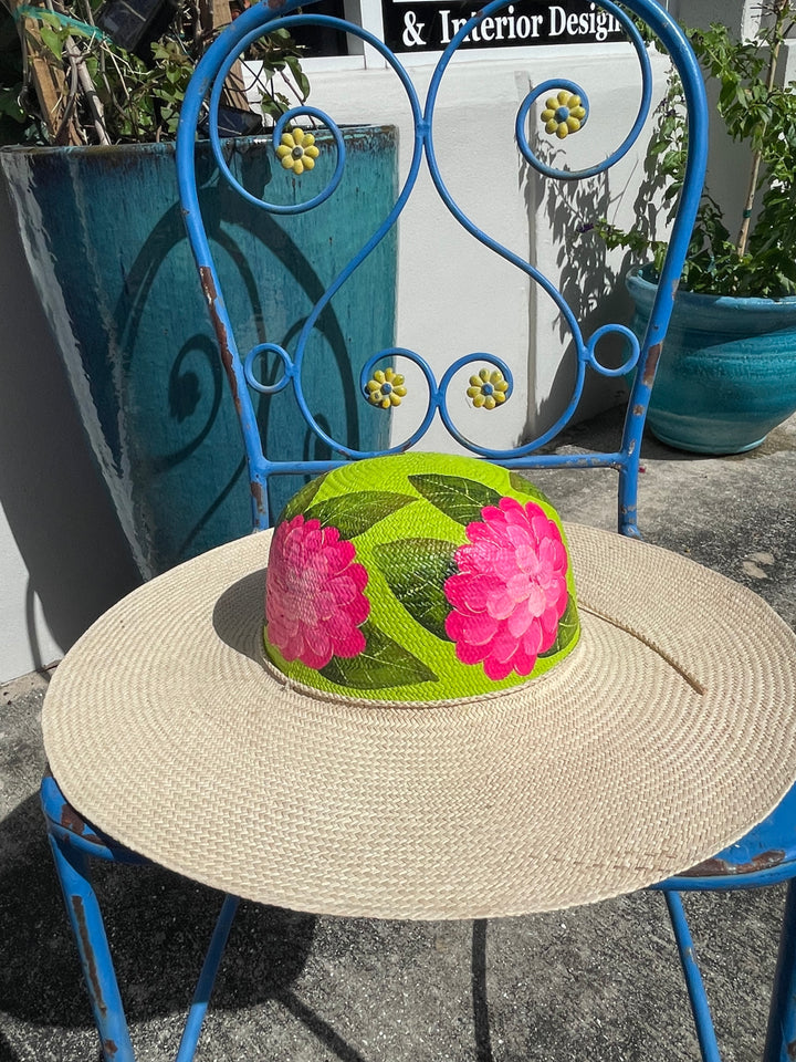 Hand painted Straw hat