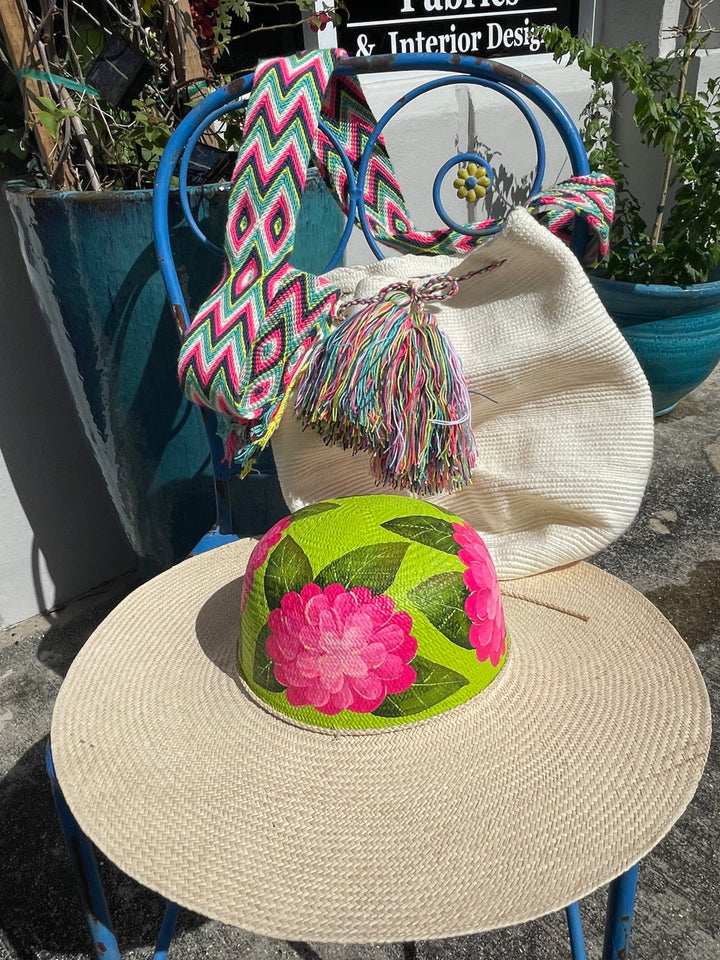 Hand painted Straw hat