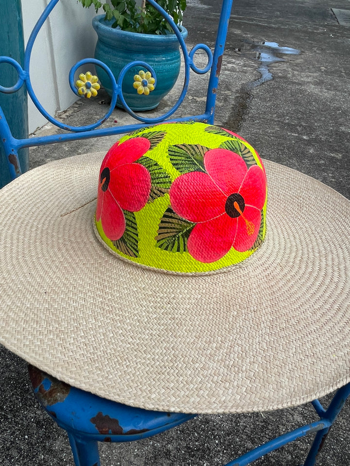 Hand Painted Straw Hat