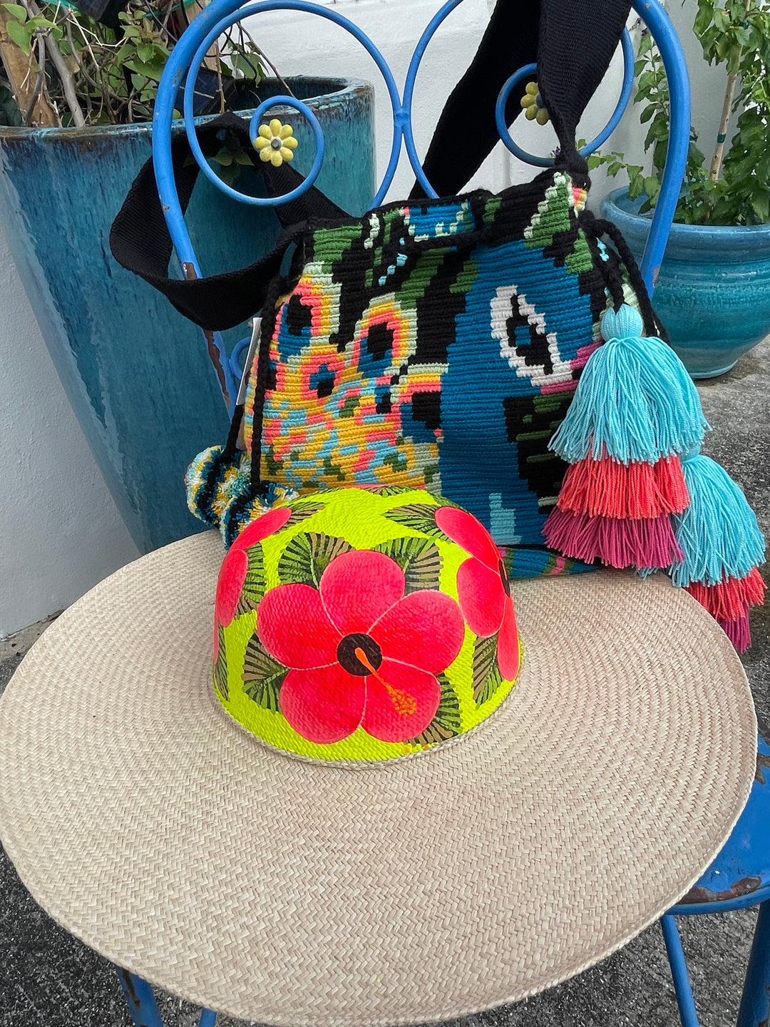 Hand Painted Straw Hat