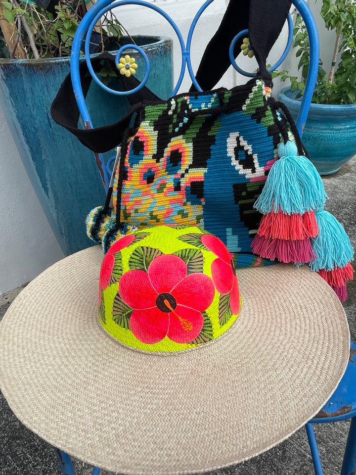 Hand Painted Straw Hat