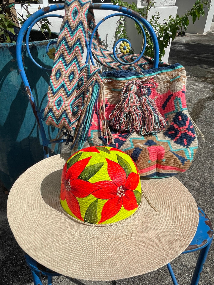 Hand Painted Straw Hat