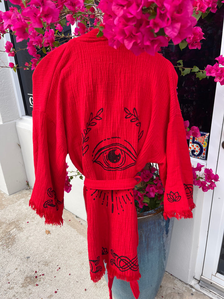 Organic Cotton Kimono and Shorts Set