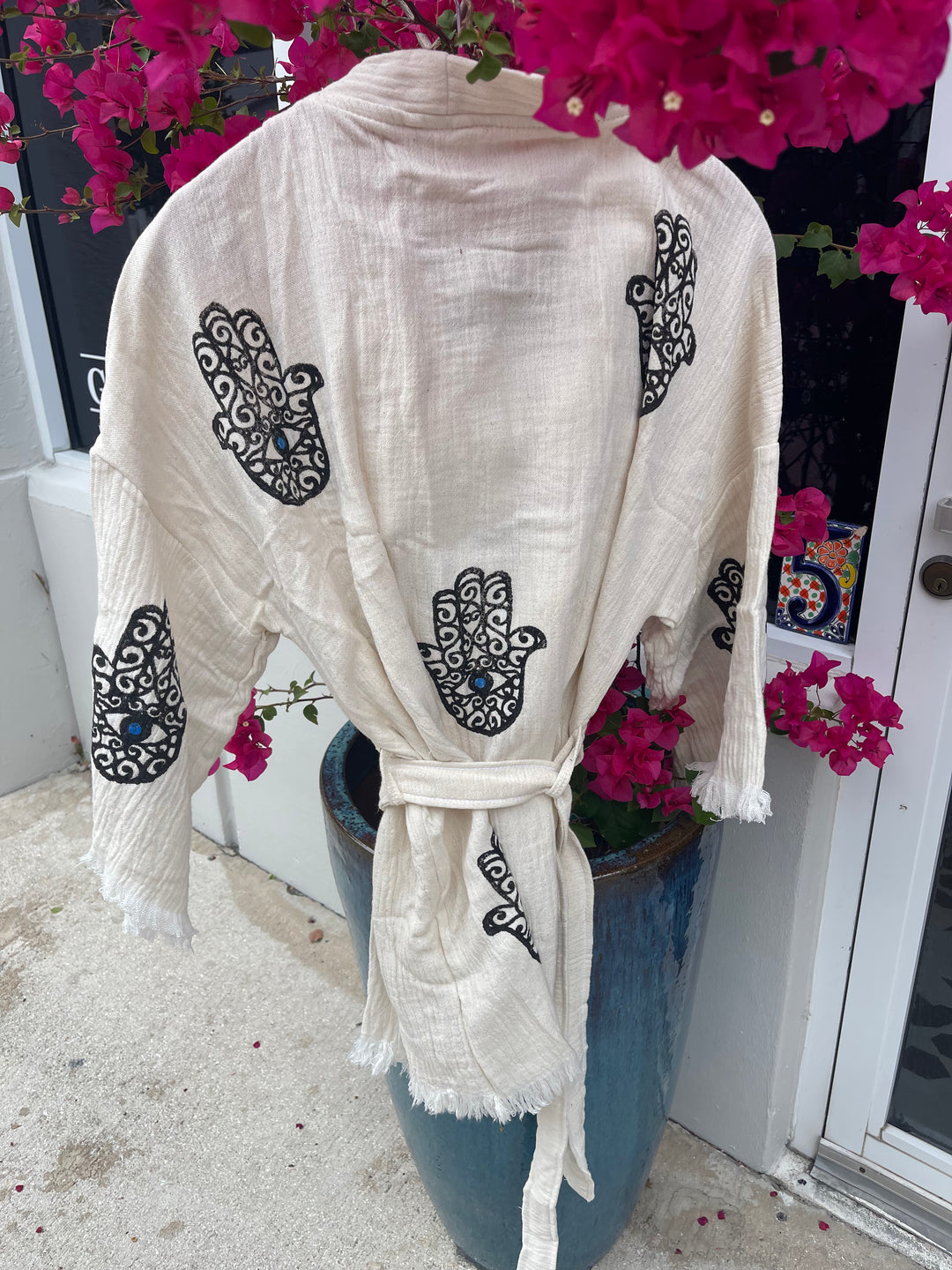 Organic Cotton Kimono Robe and Shorts Set