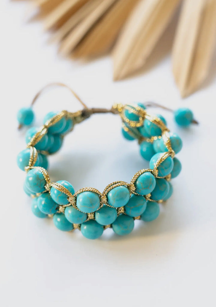 Freya Stone Bracelet-Turquoise