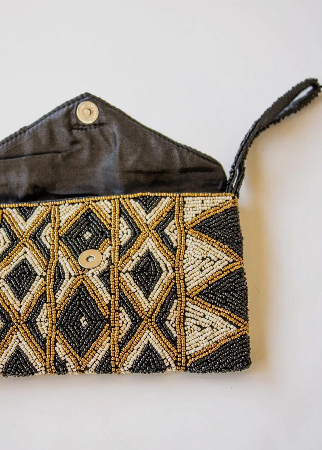 Mosaic Mantra Beaded Clutch Purse