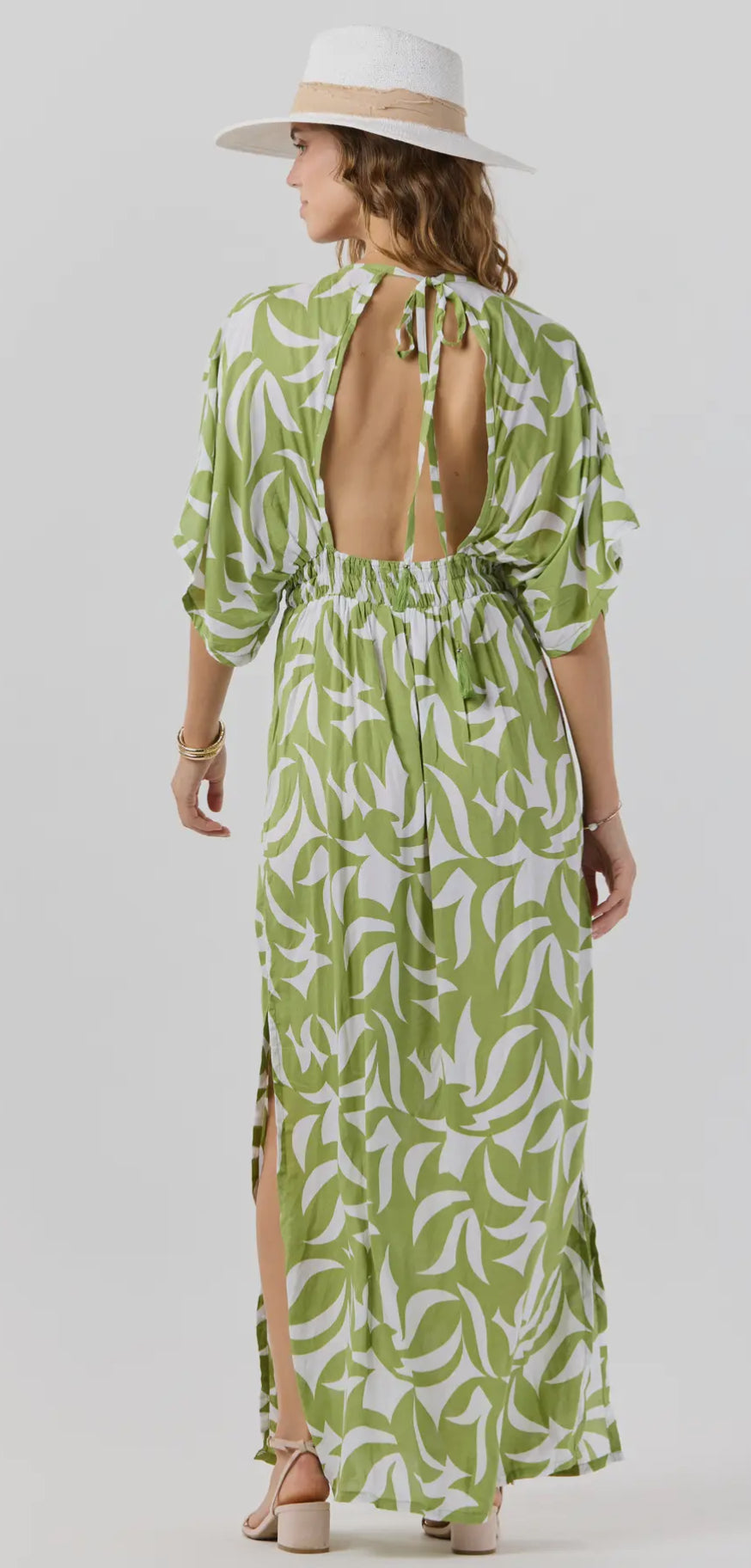 Lola Maxi Dress-Fern green