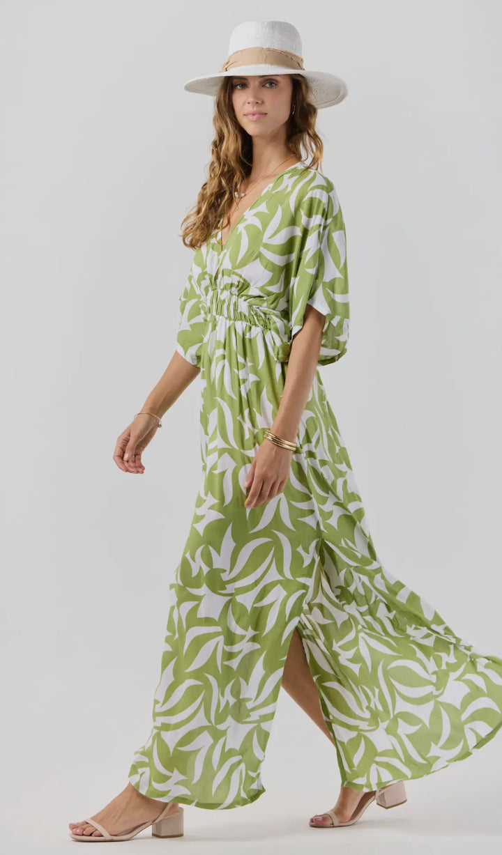 Lola Maxi Dress-Fern green