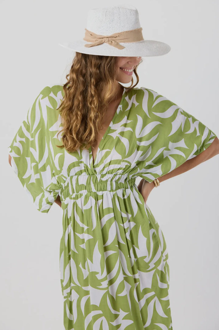 Lola Maxi Dress-Fern green