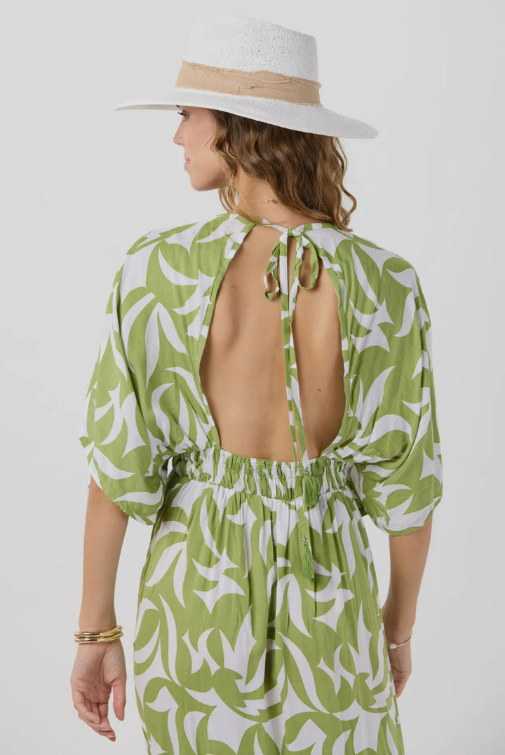 Lola Maxi Dress-Fern green