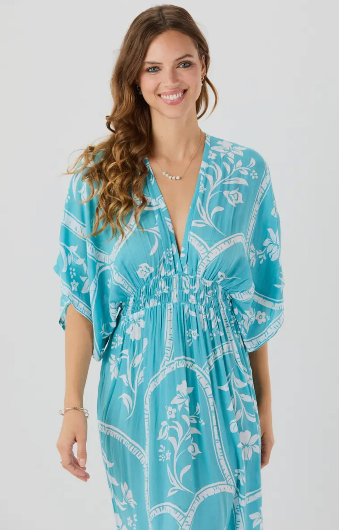 Layla Maxi Dress-Turquoise