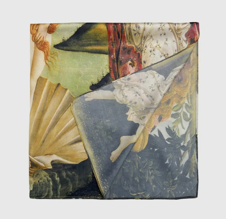 Botticelli "the Birth of Venus" Silk Square Scarf