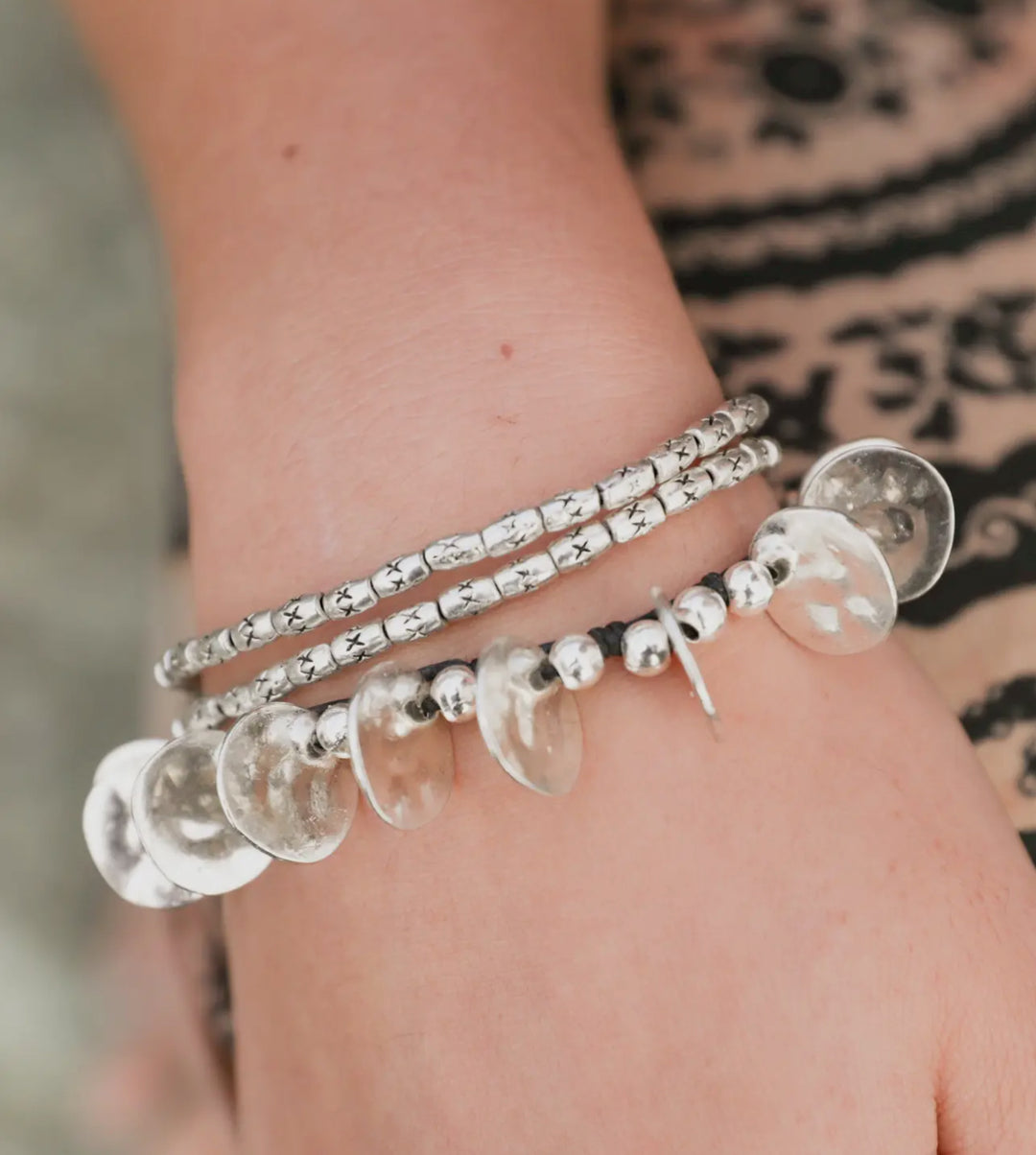 Coin Silver Alloy Bracelet