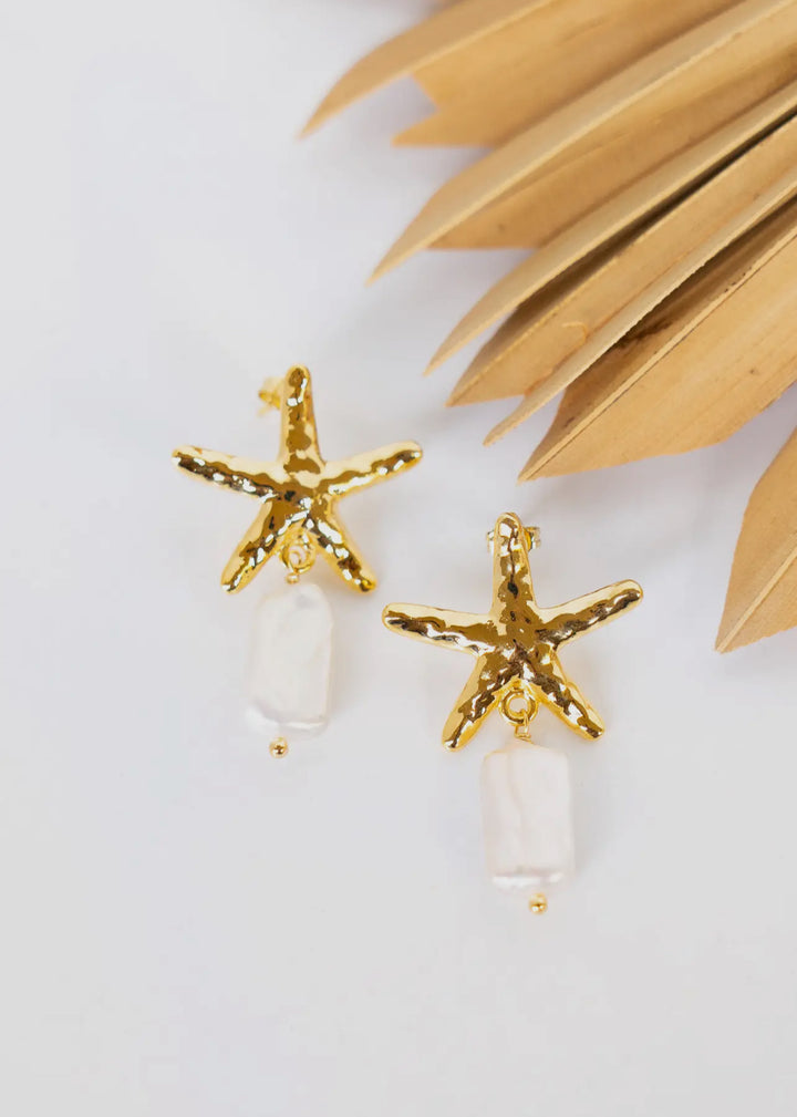 La Perla Gold Starfish earrings