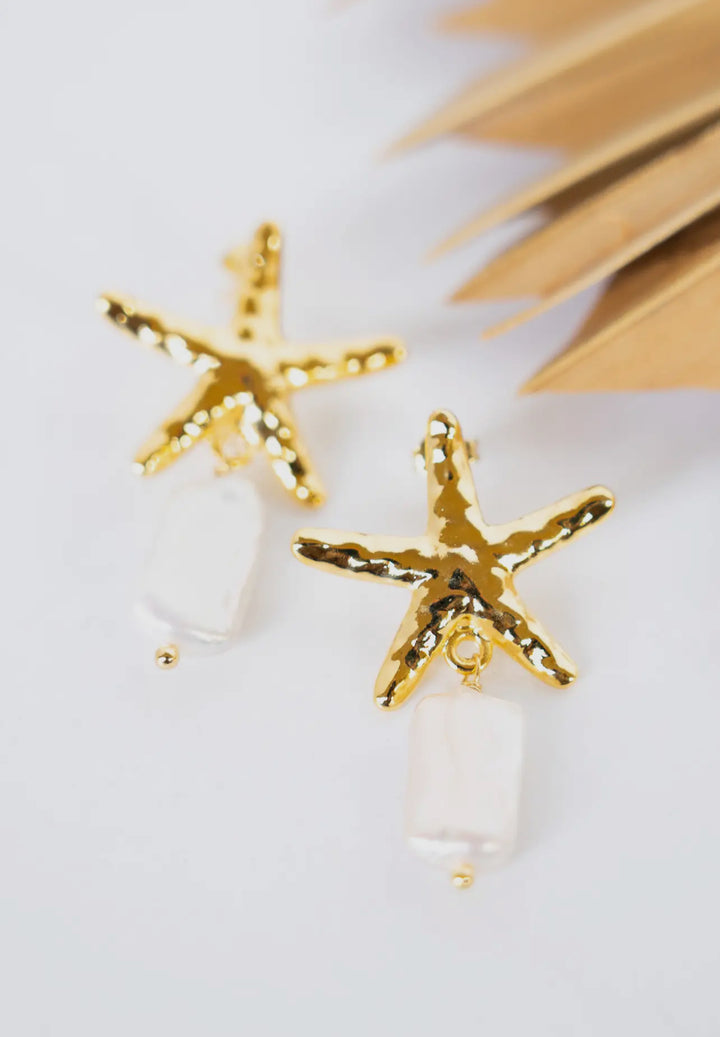 La Perla Gold Starfish earrings