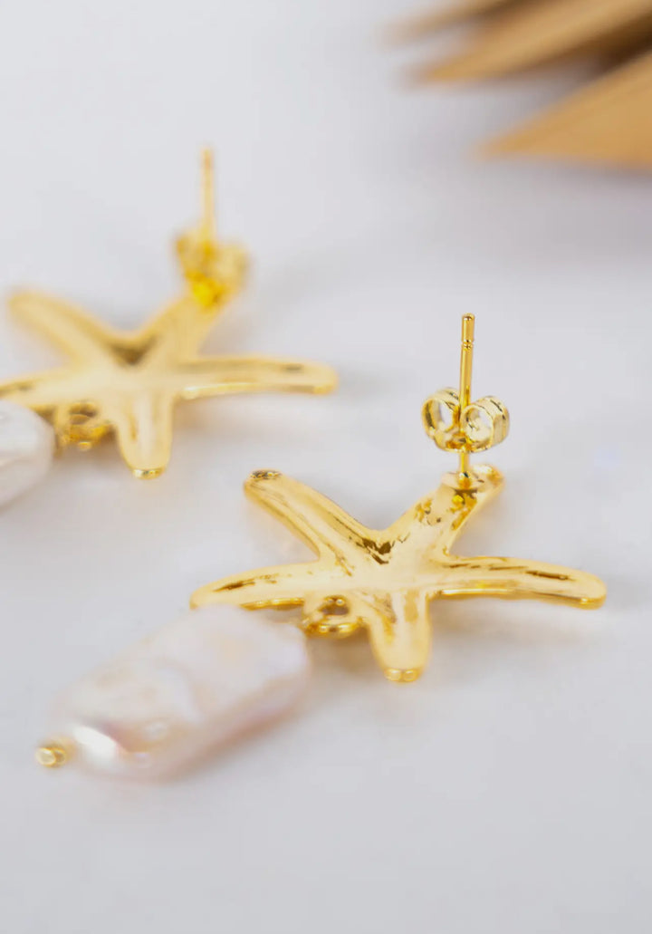 La Perla Gold Starfish earrings