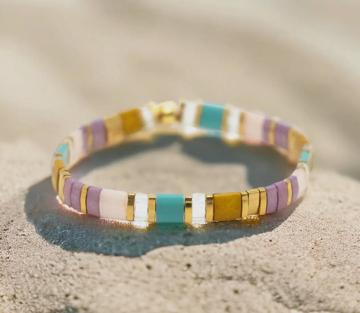 Tile Bead Bracelet-Surf