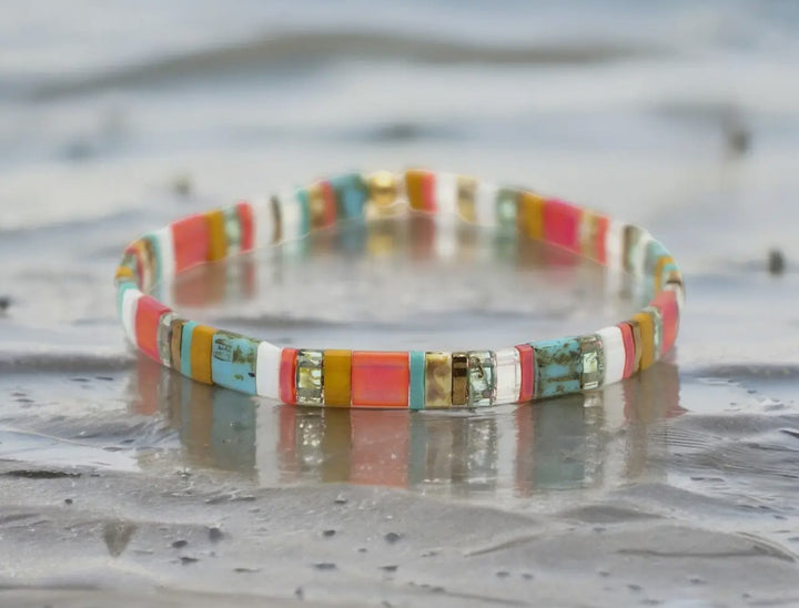 Tile Bead Bracelet-Multi