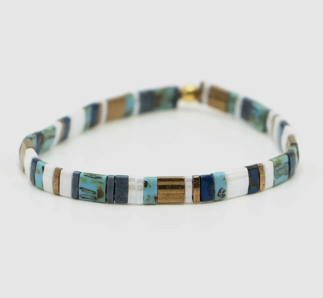 Tile Bead Bracelet-Tidal