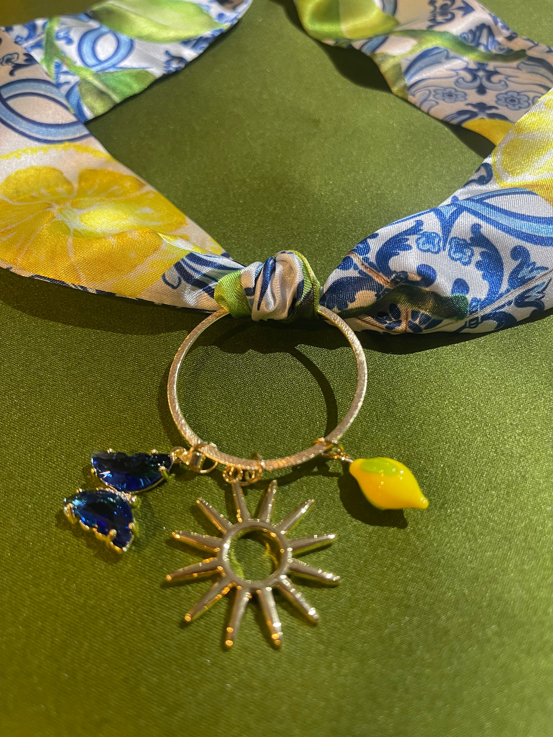 Scarf Charm Necklace-Positano