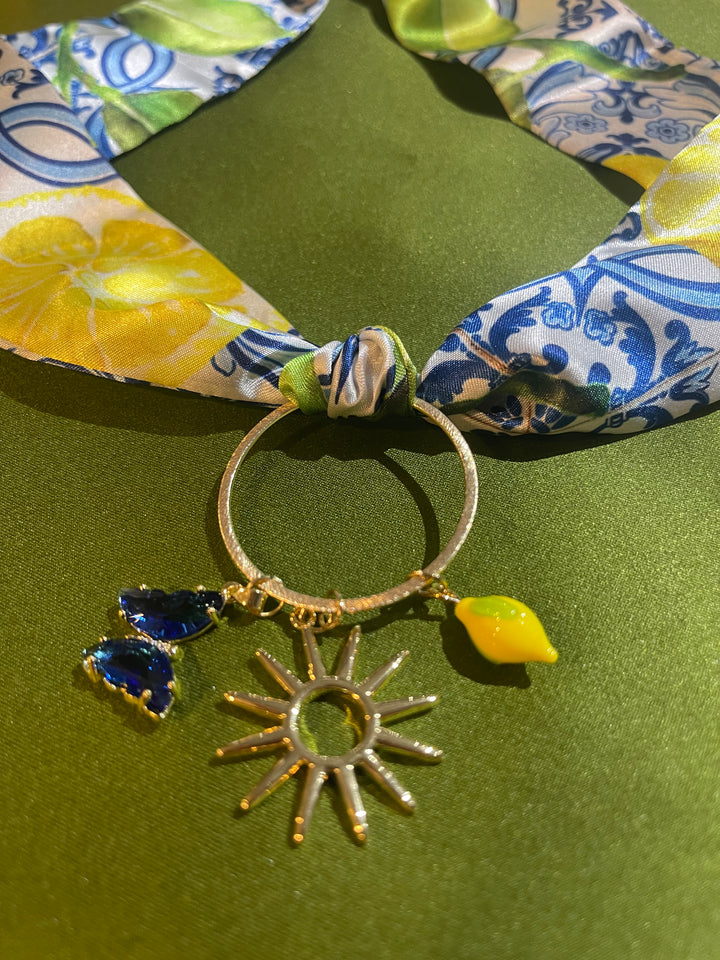 Scarf Charm Necklace-Positano