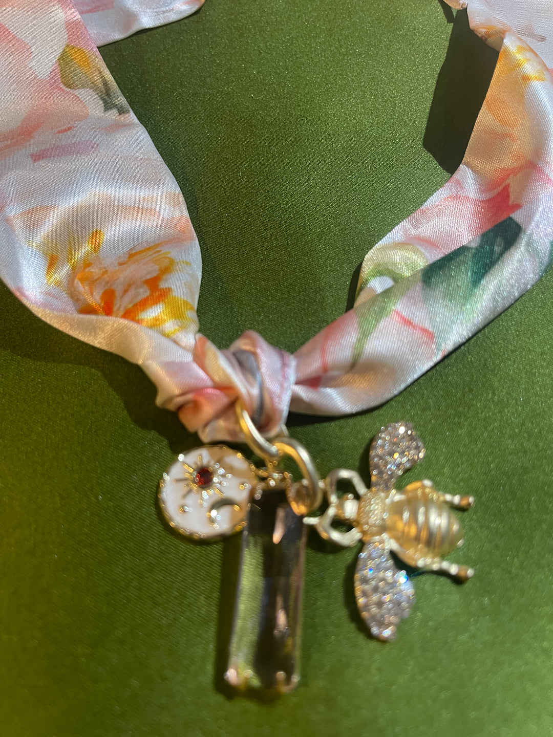 Scarf Charm Necklace-Bumblebee
