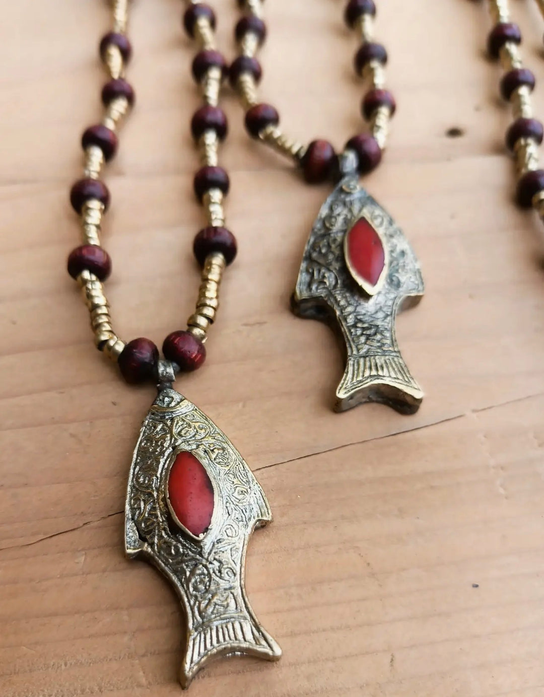 Afghan Silver Fish Pendant