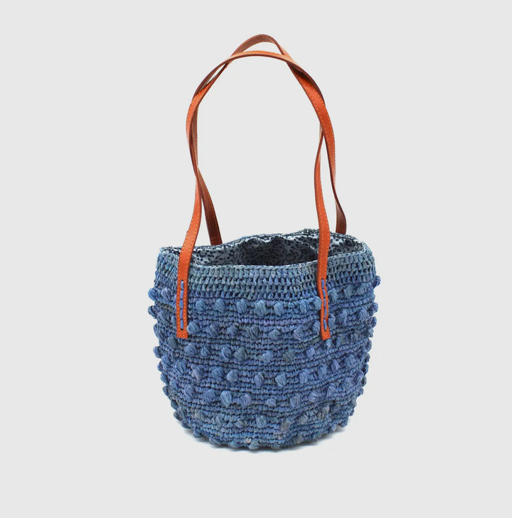 Boucle Small Crochet Straw Handbag