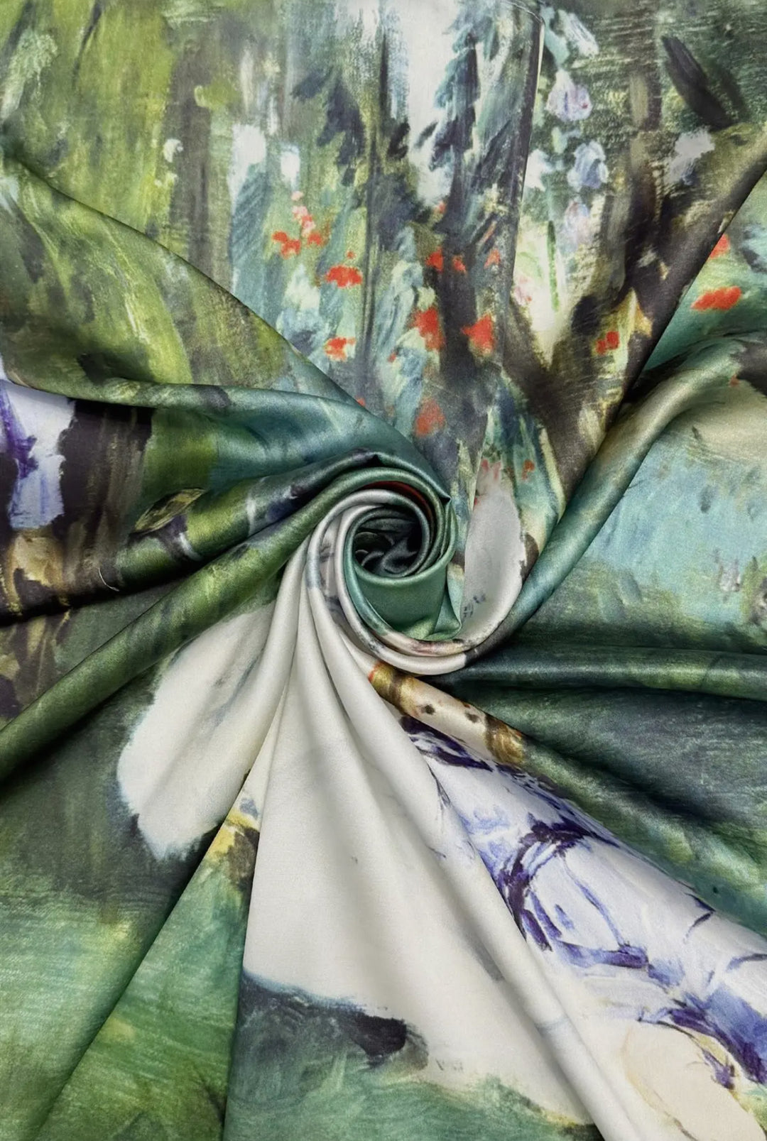 Monet "On the Grass" Silk Scarf