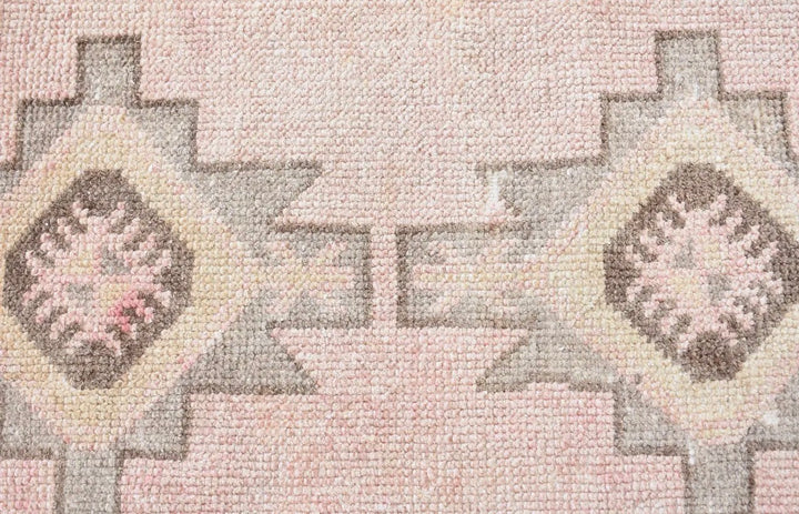 Vintage Handwoven Turkish Rug-Blush