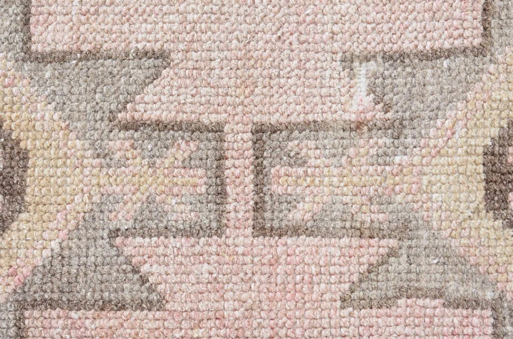Vintage Handwoven Turkish Rug-Blush