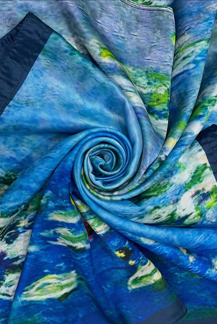 Monet Water Lily Silk Cover Up