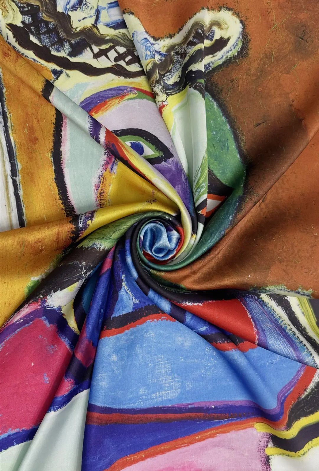 Picasso Styled Silk Scarf