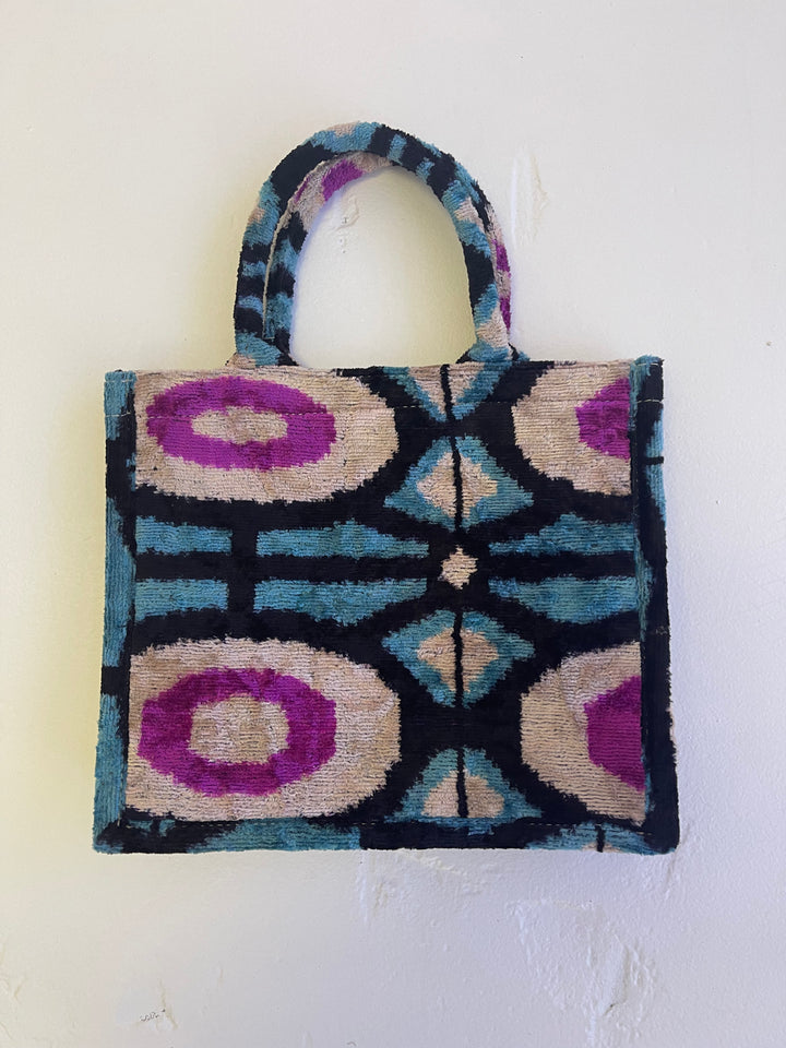Tote Bag/Medium/Woven Silk Ikat