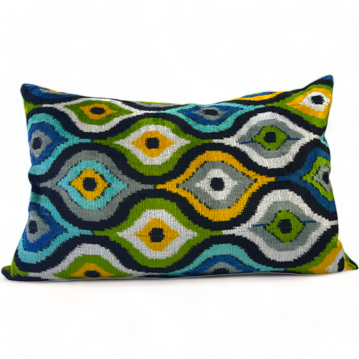 Silk Velvet Lumbar Pillow