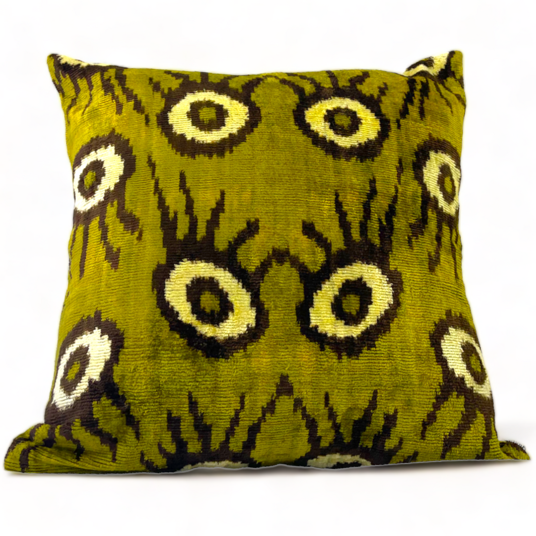 Evil Eye Silk Velvet Square Pillows