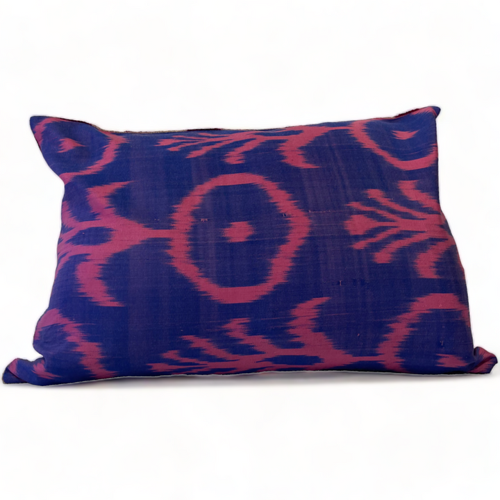 Ogee Design Silk Velvet Pillow