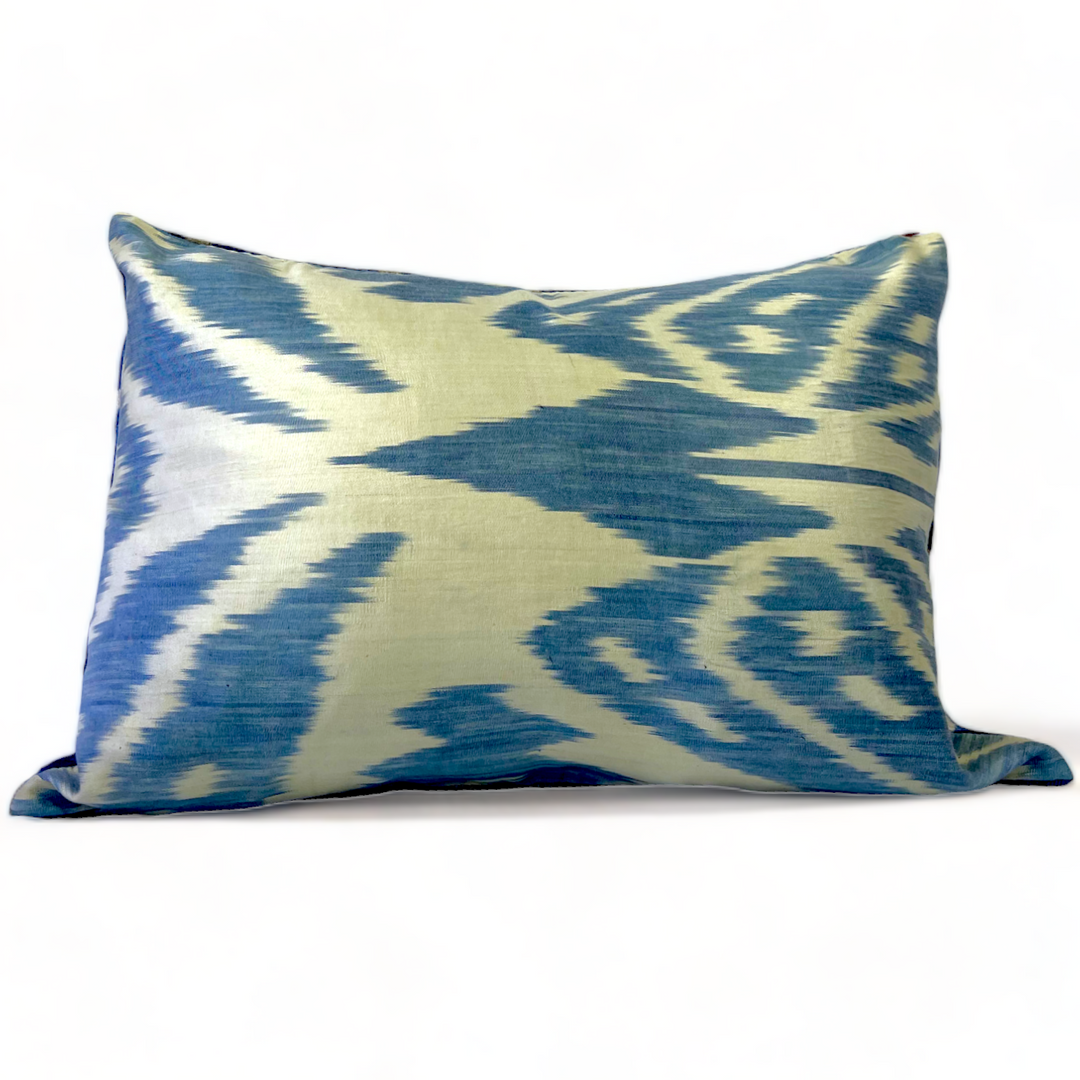 Silk Ikat Antalya Lumbar Pillow